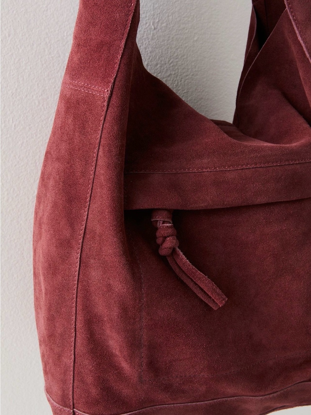 The Free People Jessa Suede Carryall in Wild Mulberry - 100% Leather - Picture 4 of 10